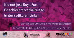 It's not just boys fun - Vortrag mit Veronika Kracher